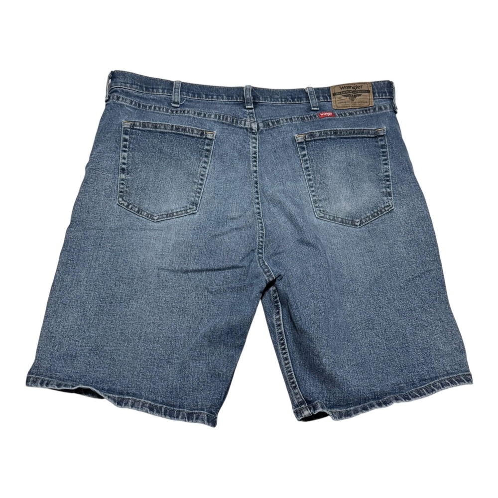 Wrangler 606WFRS Medium Wash Relaxed Fit Cotton Denim Jean Shorts Men's 38